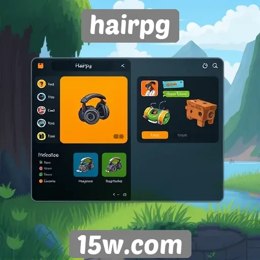 Mudanças na interface do usuário do hairpg